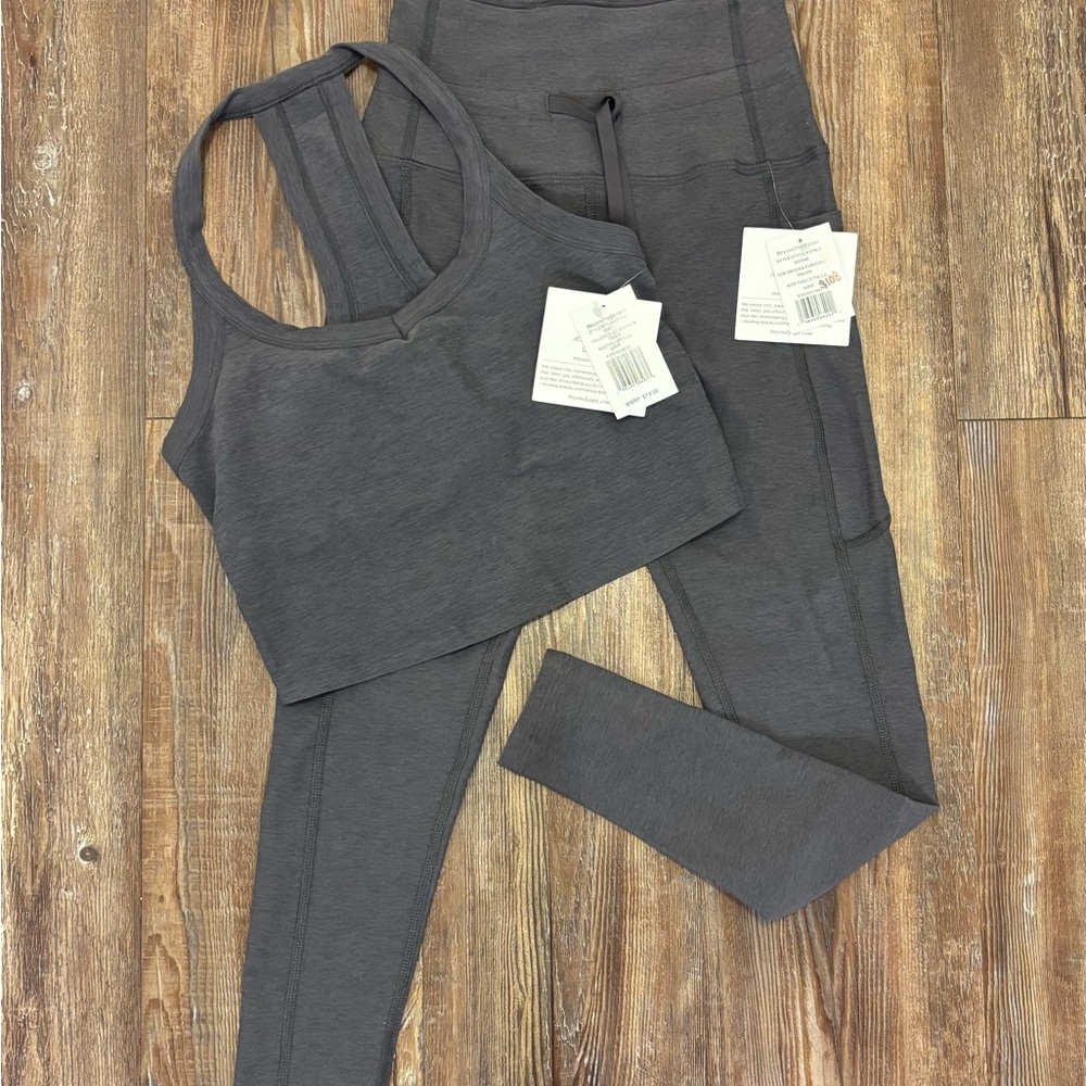 Beyond Yoga Charcoal Activewear Set